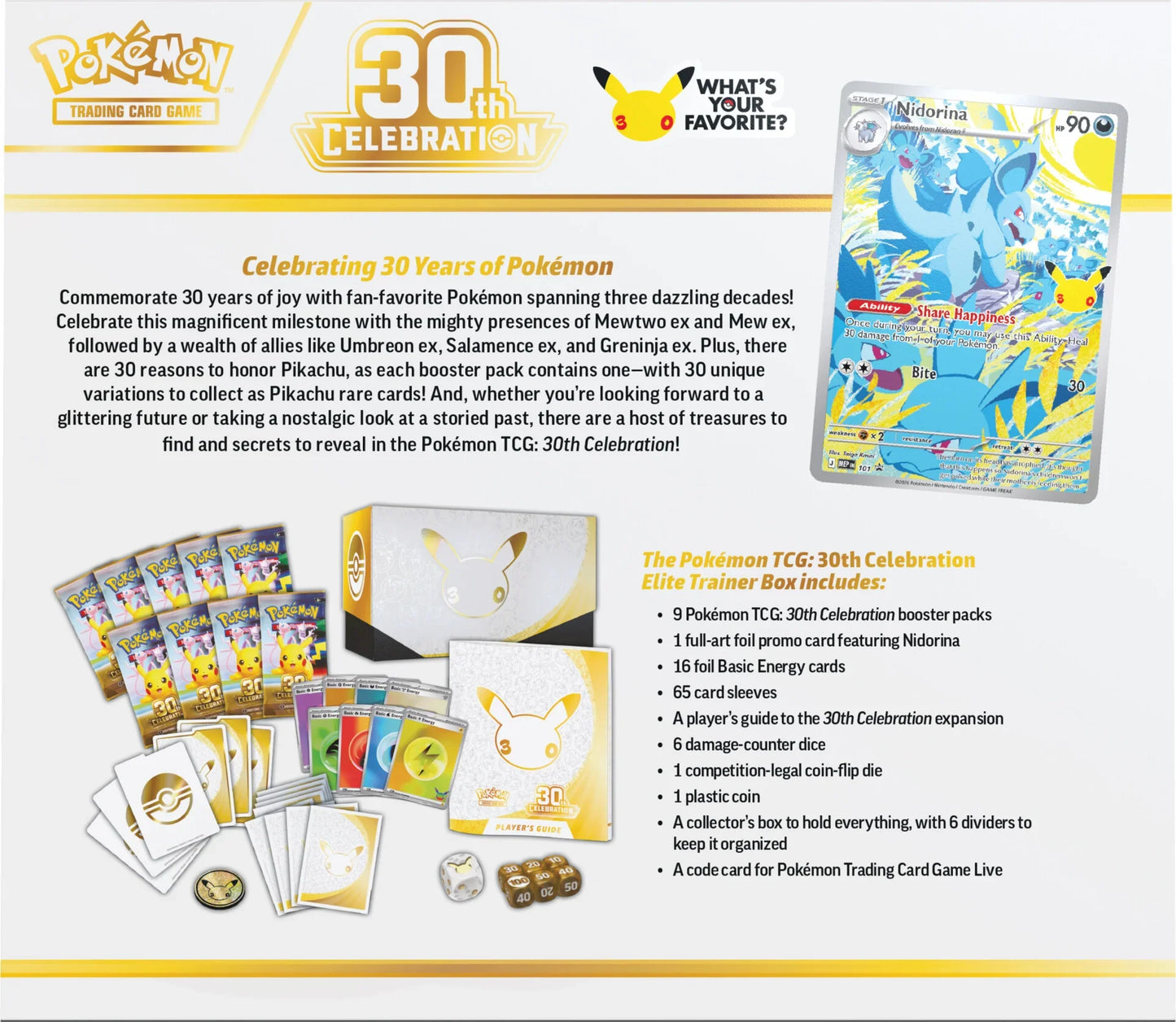 Elite Trainer Box 30th Anniversary PRE-ORDER