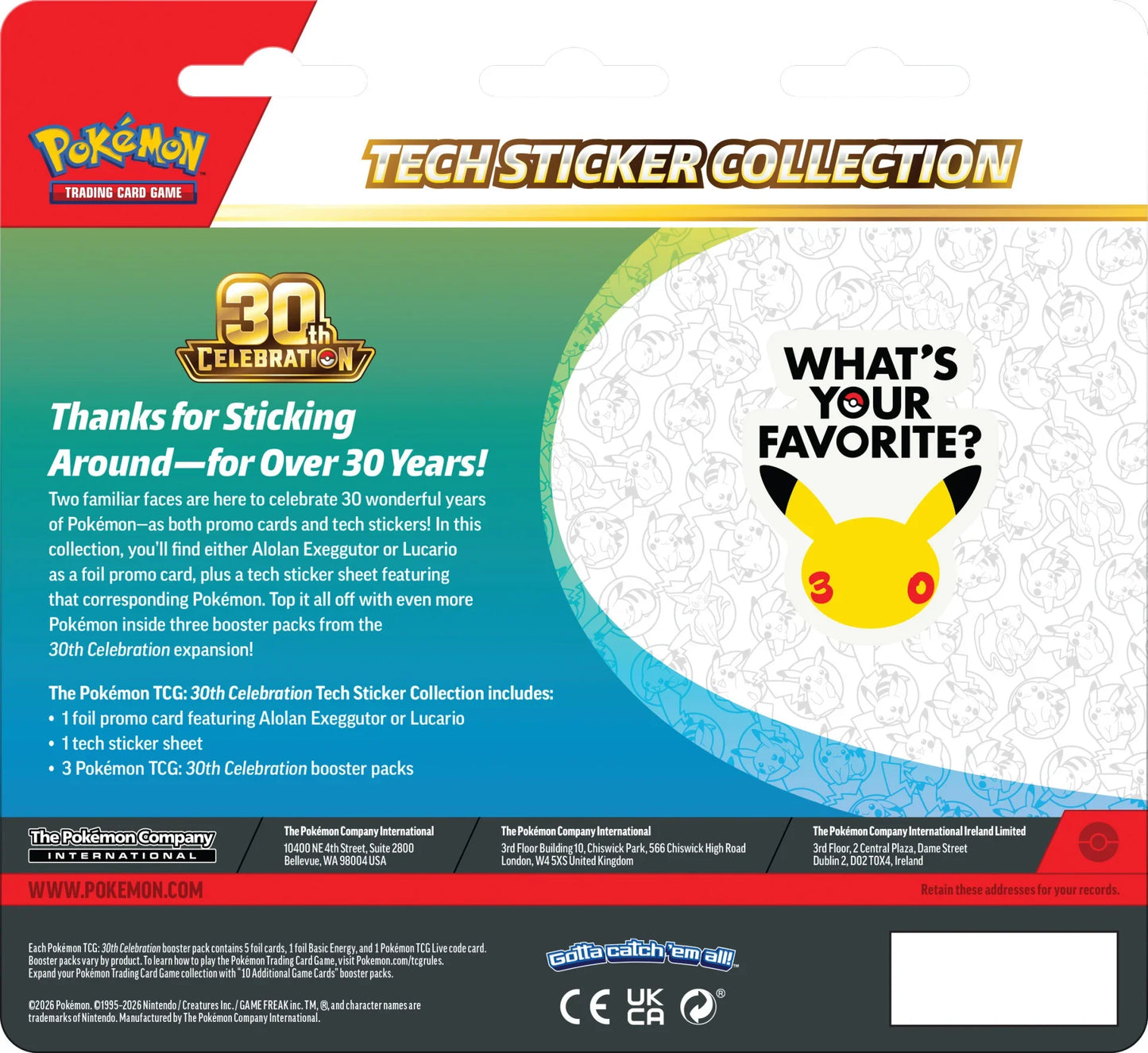 Sticker Collection 30th Anniversary PRE-ORDER