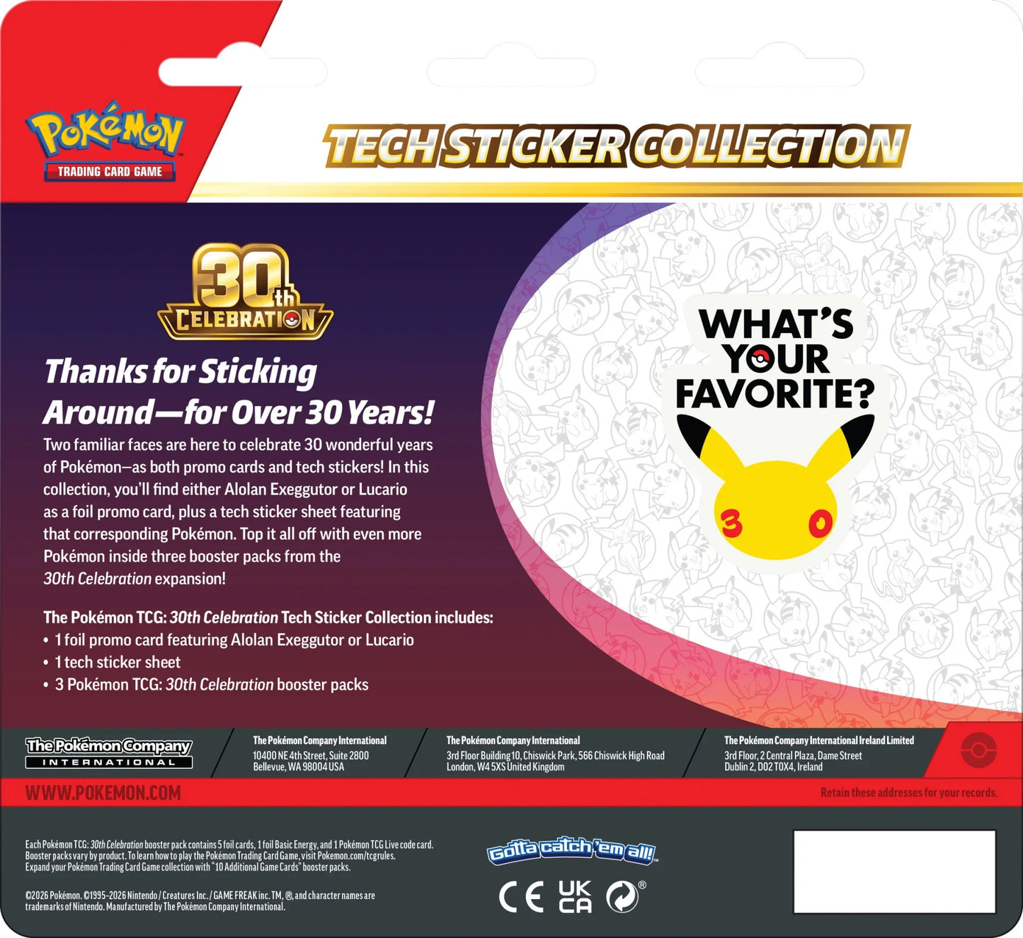 Sticker Collection 30th Anniversary PRE-ORDER