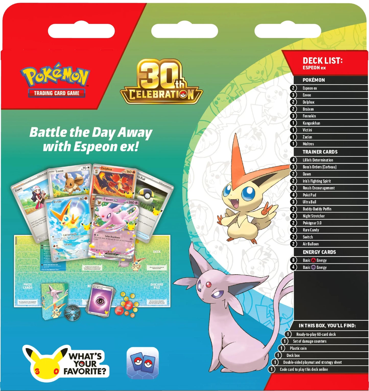 Battle Deck Espeon/Umbreon 30th Anniversary PRE-ORDER