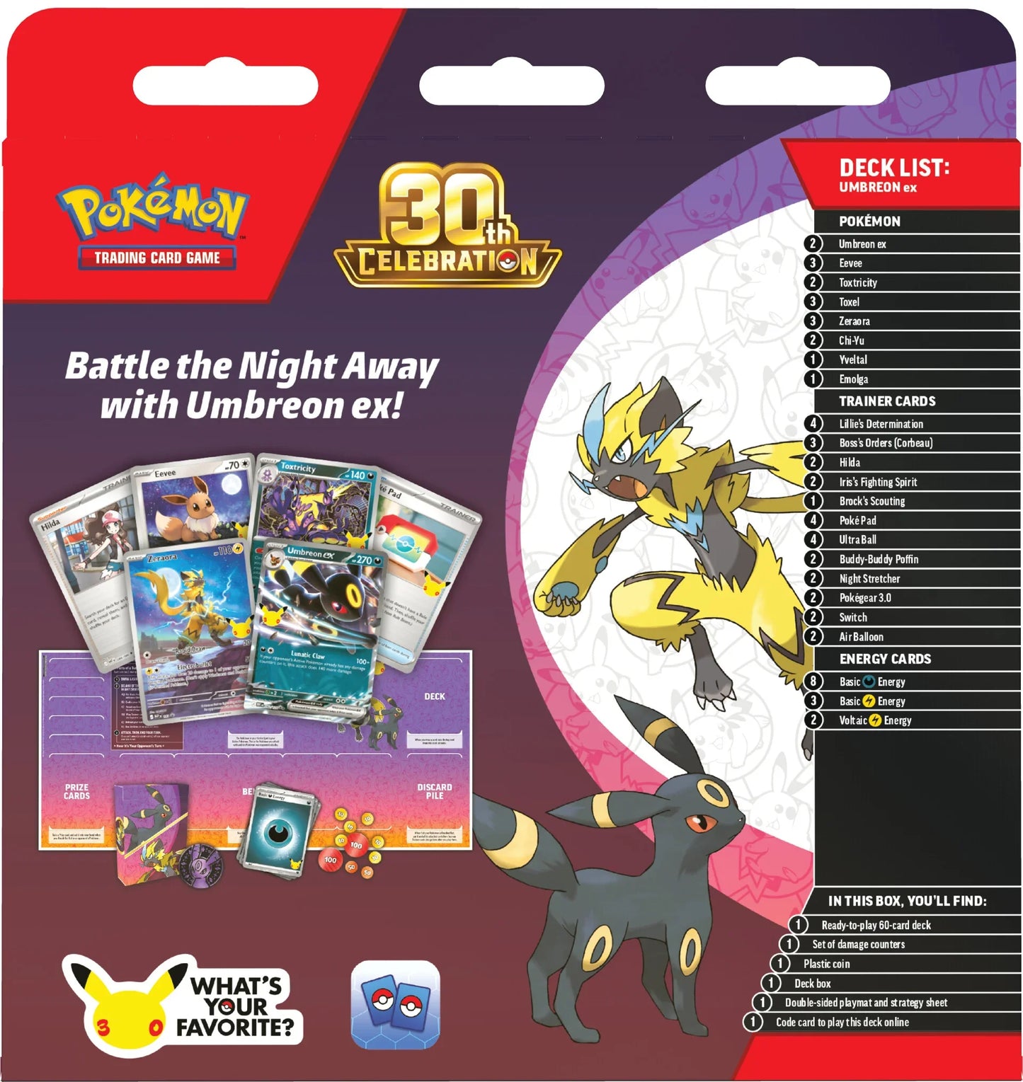 Battle Deck Espeon/Umbreon 30th Anniversary PRE-ORDER