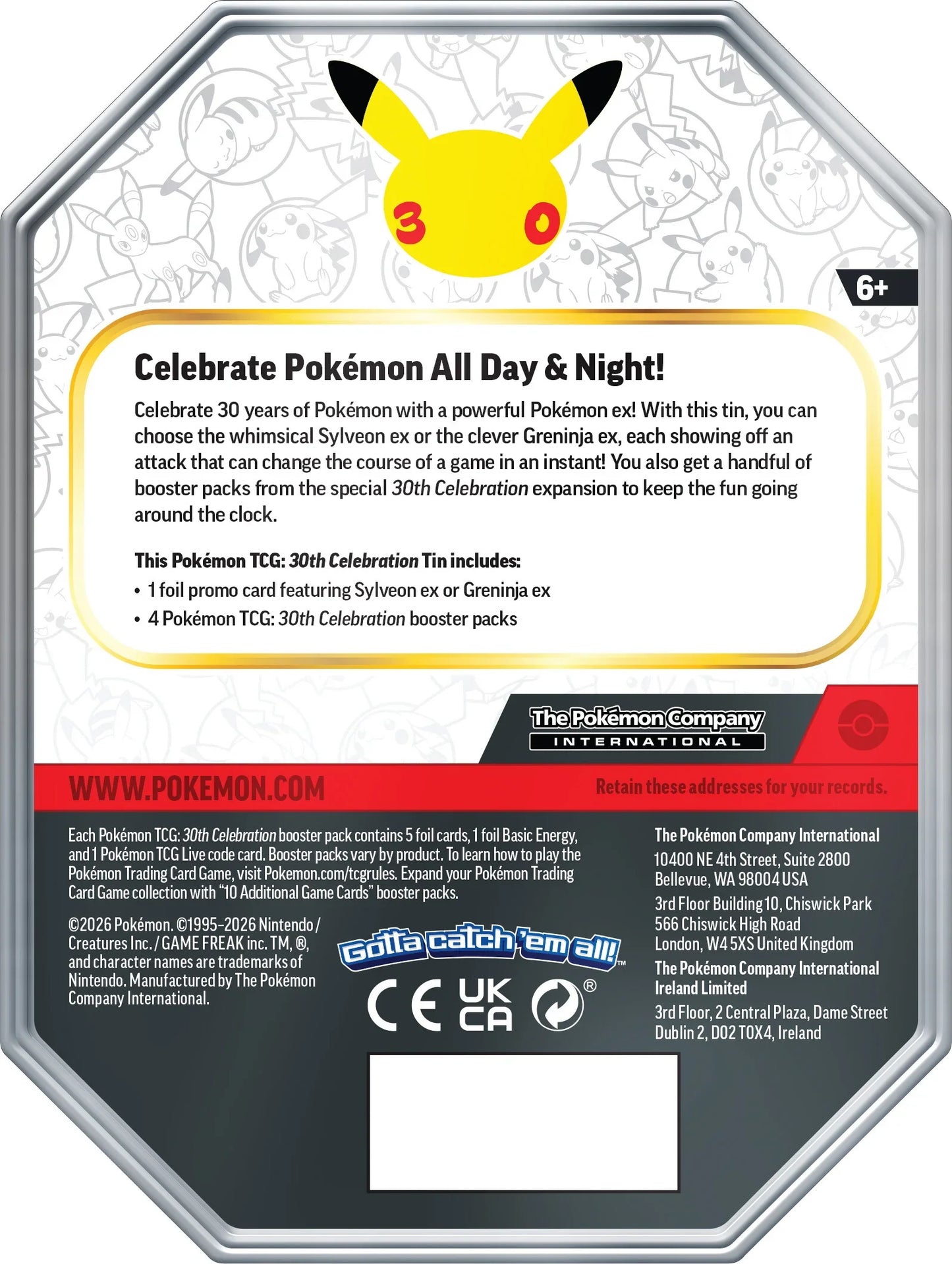 Celebration Tin 30th Anniversary PRE-ORDER